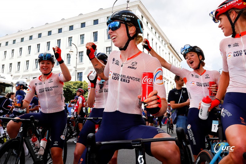 European Championships Munich 2022 - 2022 UEC Road Elite European Championships - Women's Road Race - 21/08/2022 - Lorena Wiebes (NED) - photo Luca Bettini/UEC/SprintCyclingAgency?2022